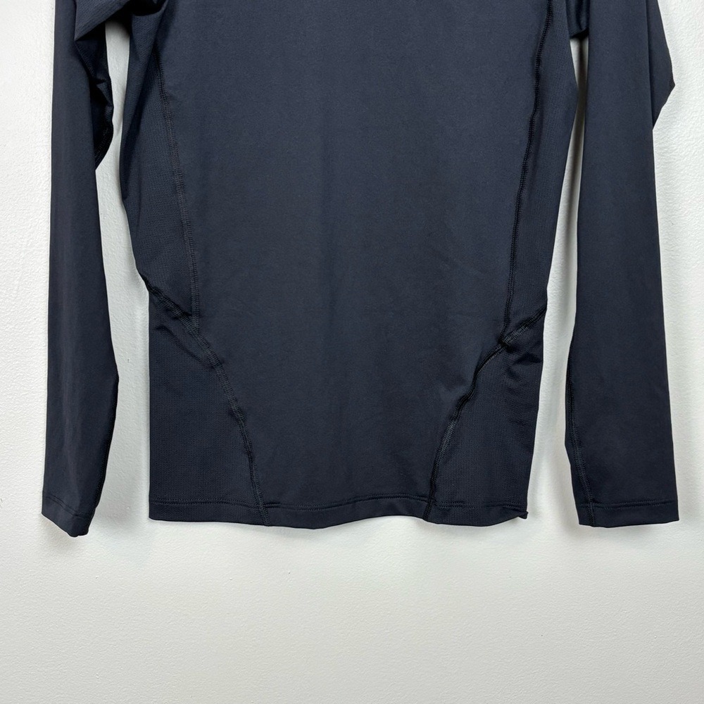 Under Armour Shirt Mens Medium Black Heatgear Armour Long Sleeve Compression - Picture 3 of 8